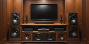Posiciones de los parlantes en un teatro en casa
